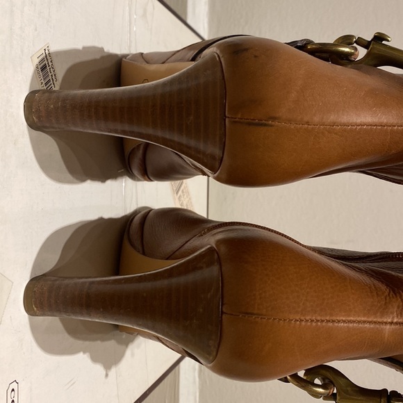 Coach Torre Text Calf Booties Sz 7m - Picture 5 of 12